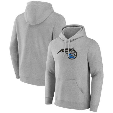 Men's Fanatics Branded  Heather Gray Orlando Magic Primary Logo Pullover Hoodie