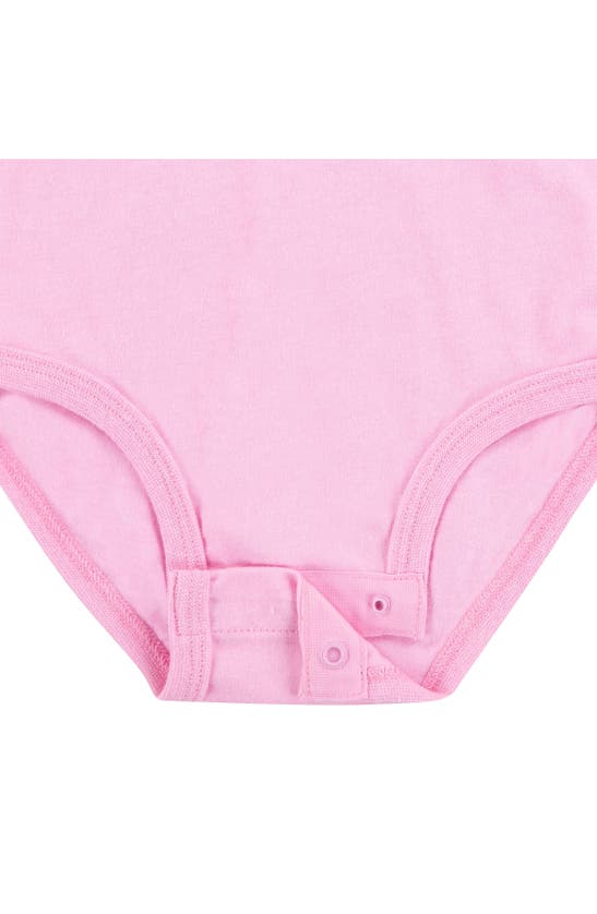 Shop Nike Floral Bodysuit & Leggings Set In Pink Rise