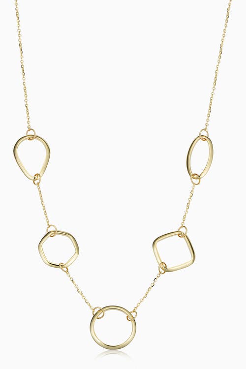 Shop Oradina 14k Yellow Gold Riverdale Station Necklace