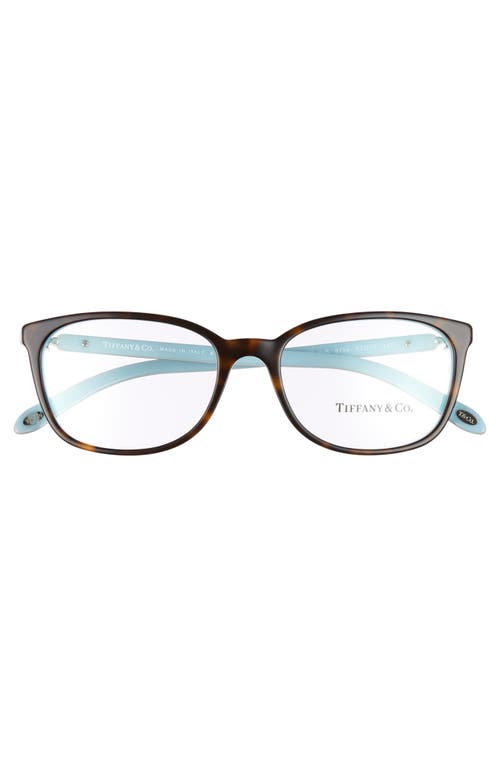 Tiffany & Co . 53mm Optical Glasses In Havana/blue