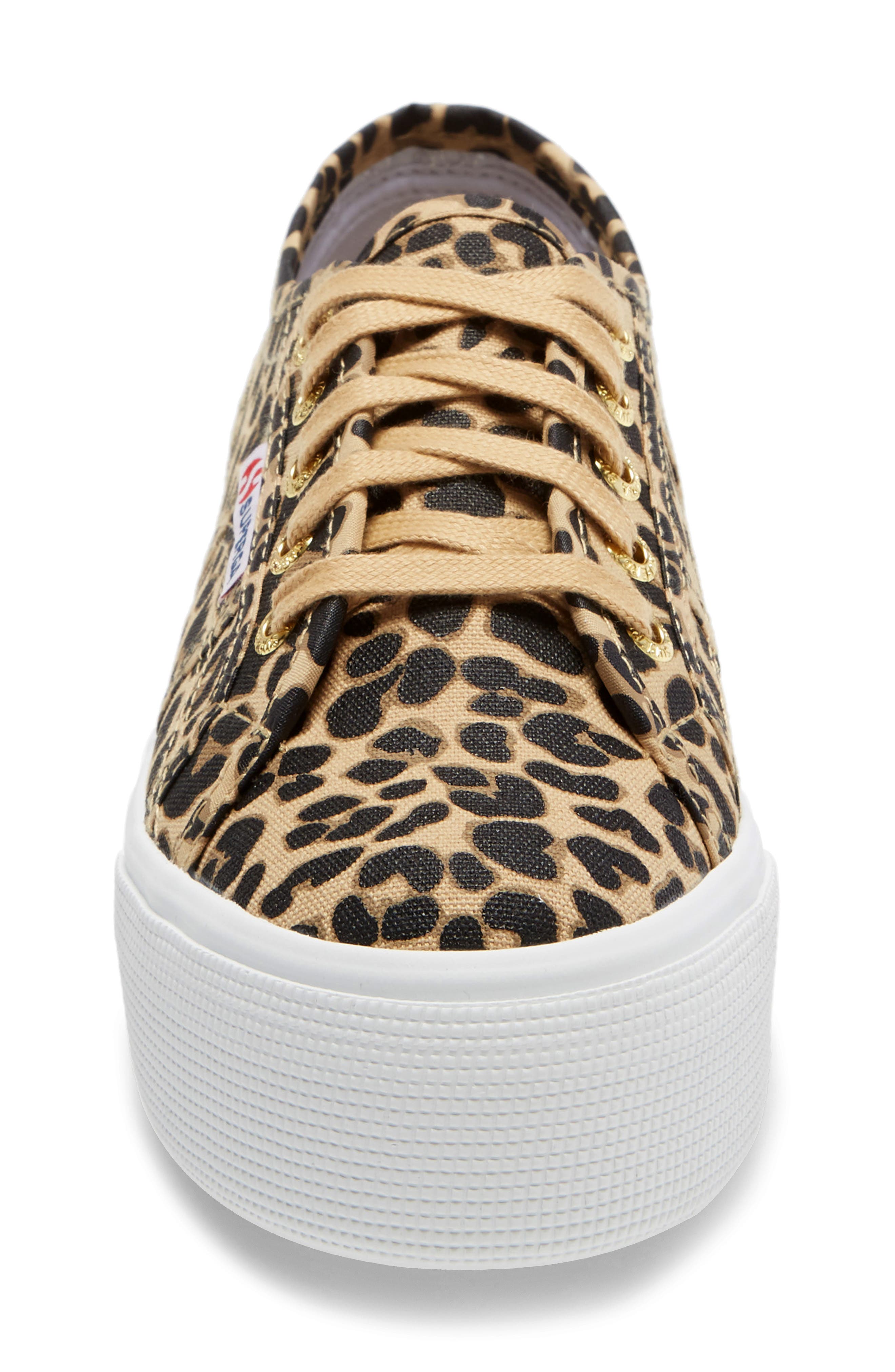 superga leopard platform