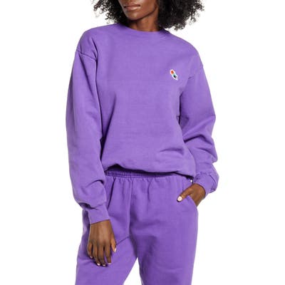 Melody Ehsani Me. Rose Crewneck Sweatshirt, Purple