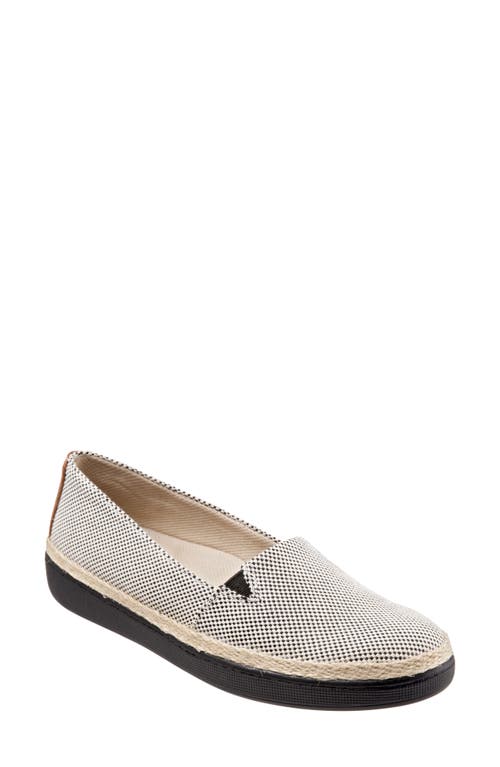 Trotters Accent Slip-On Black Linen Fabric at Nordstrom,
