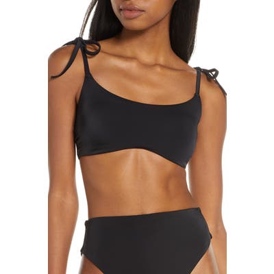 Chelsea28 Easy Retro Bikini Top, Black
