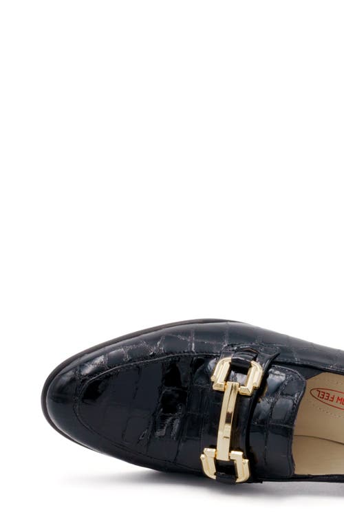 AMALFI BY RANGONI AMALFI BY RANGONI LANTERNAL CROC EMBOSSED BIT PUMP
