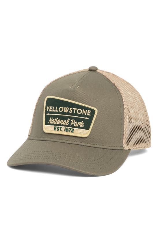 American Needle Valin Yellowstone Snapback Hat In Green