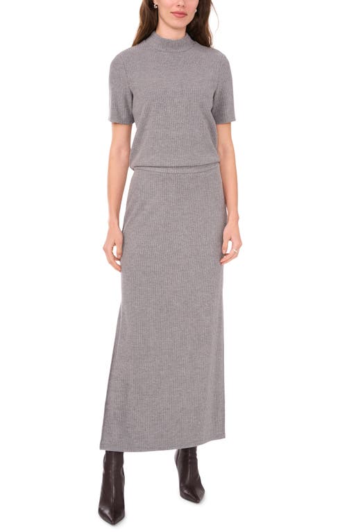 Shop Halogenr Halogen(r) Rib Sweater Skirt In Silver Smoke Grey