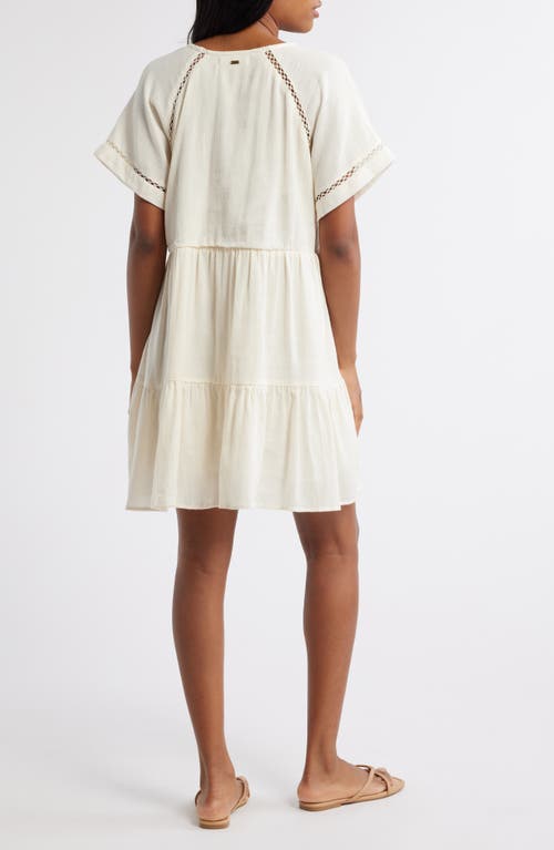 Rip Curl Desert Dreams Free Button Front Dress In Off White