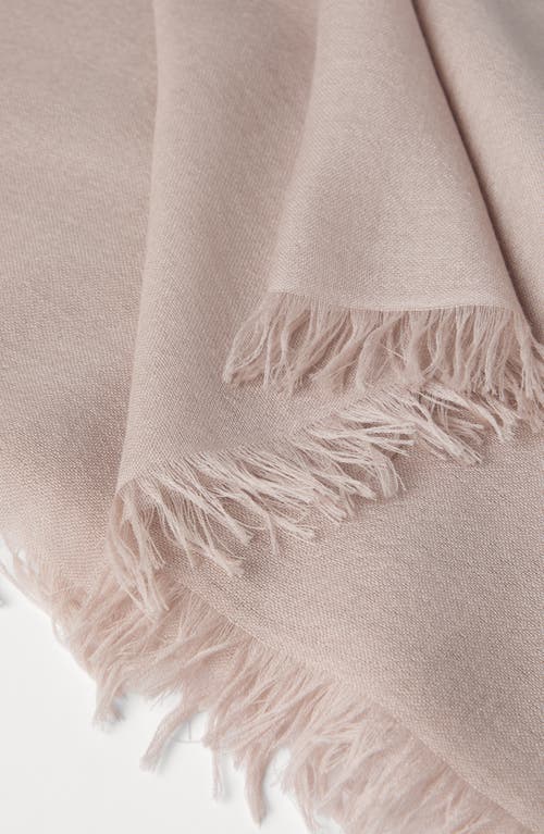 Shop Brunello Cucinelli Cashmere And Silk Scarf In Light Pink