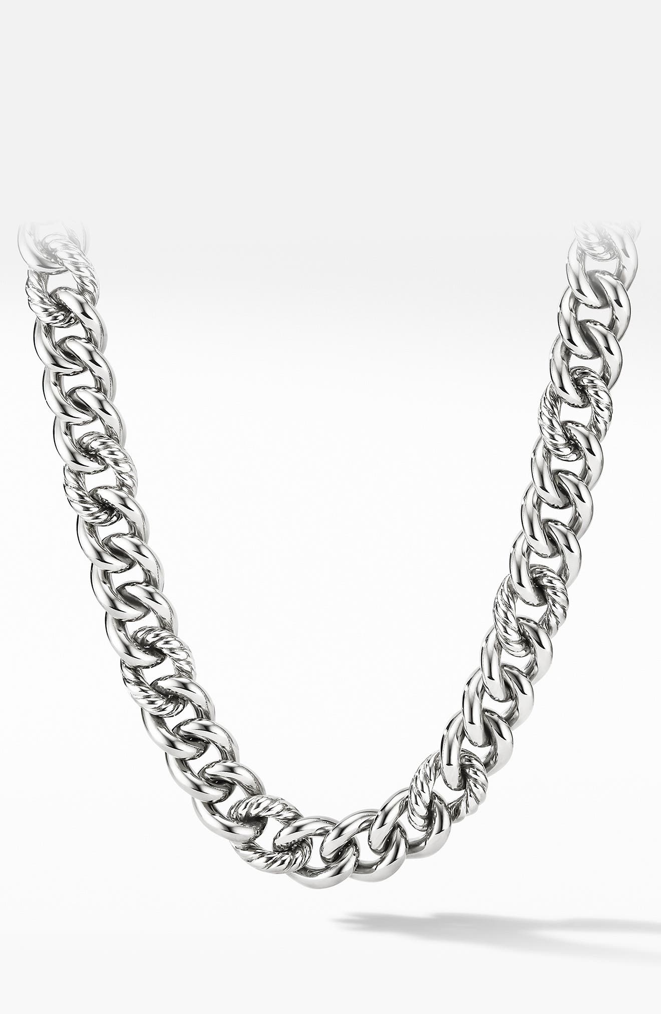 HEART clasp lace curb chains Silver sep BELLY CHAIN 