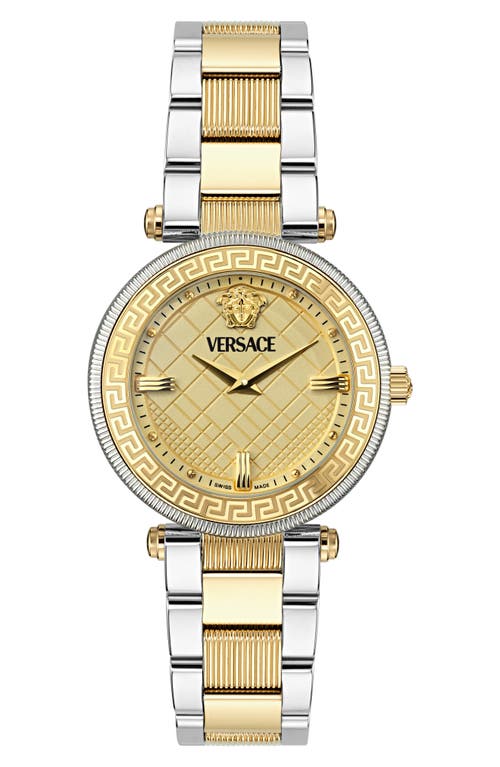 Shop Versace Reve Bracelet Watch, 35mm In Two Tone