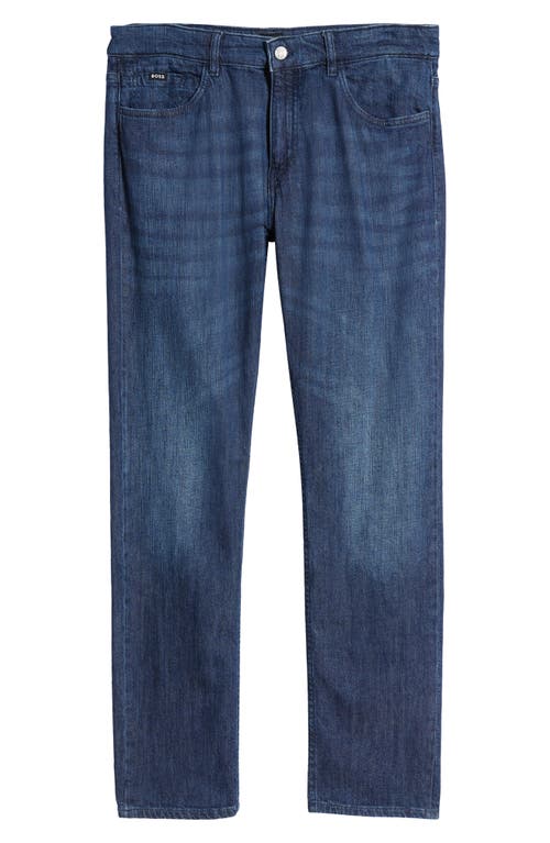 Shop Hugo Boss Boss Delaware Slim Fit Straight Leg Jeans In Medium Blue