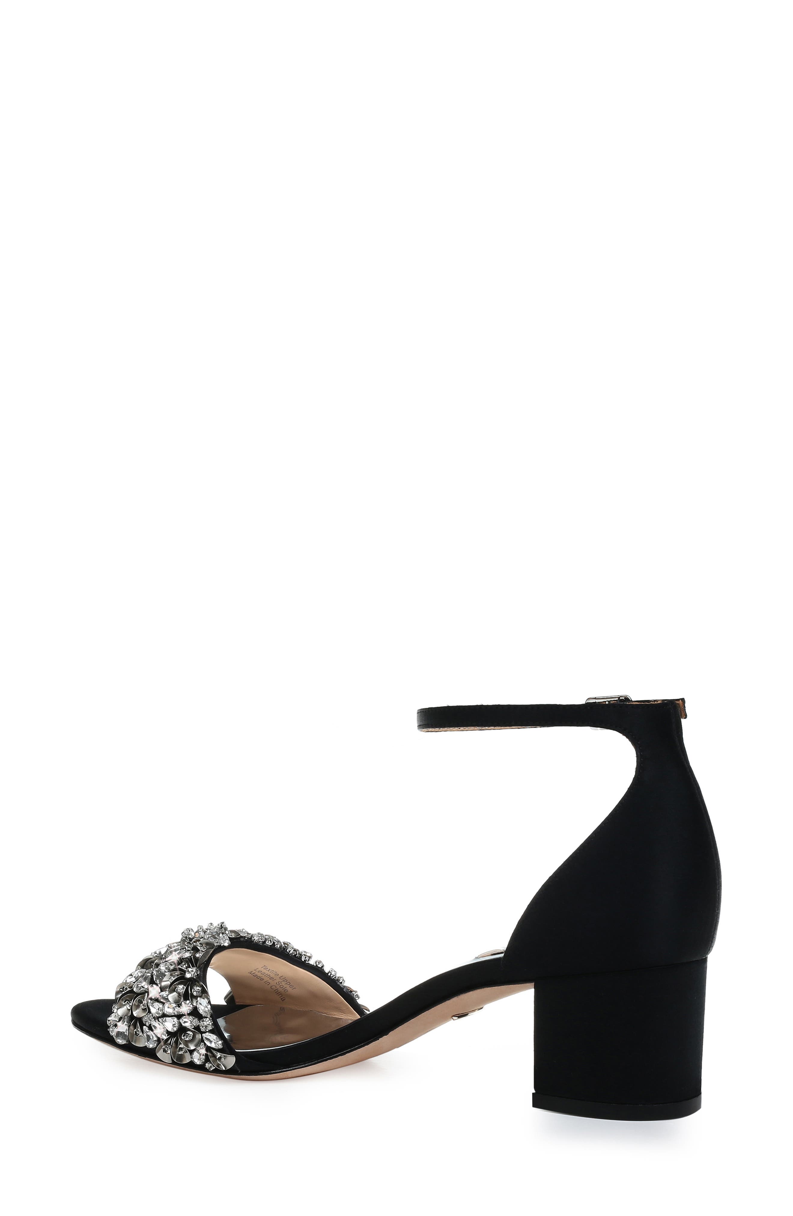badgley mischka vega crystal embellished sandal