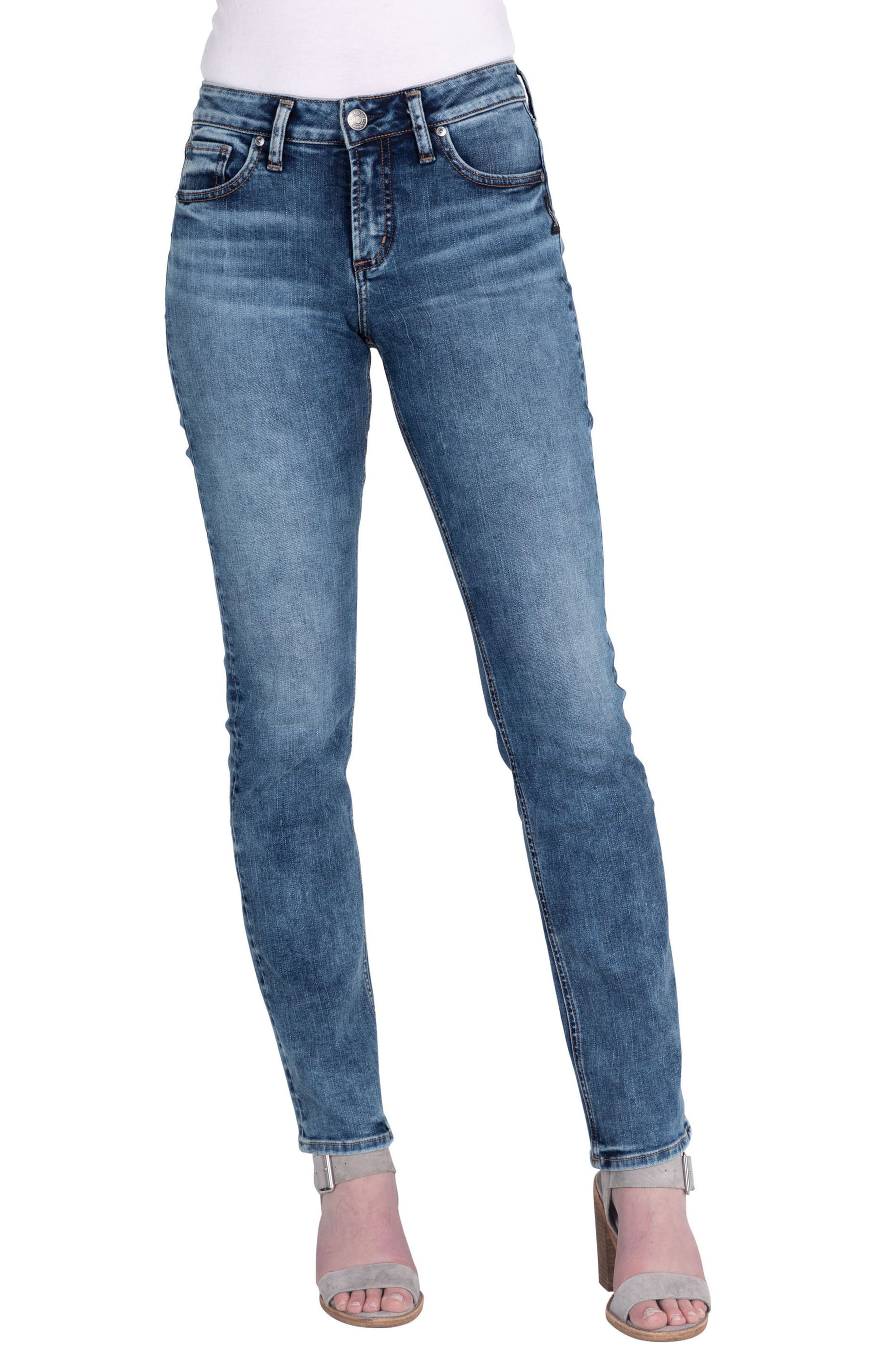 silver avery straight leg jeans