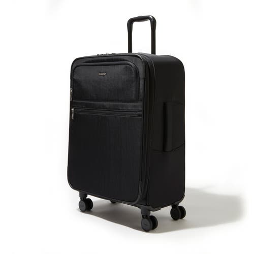 Baggallini 26 In. Large Checked Luggage With Expansion In Black