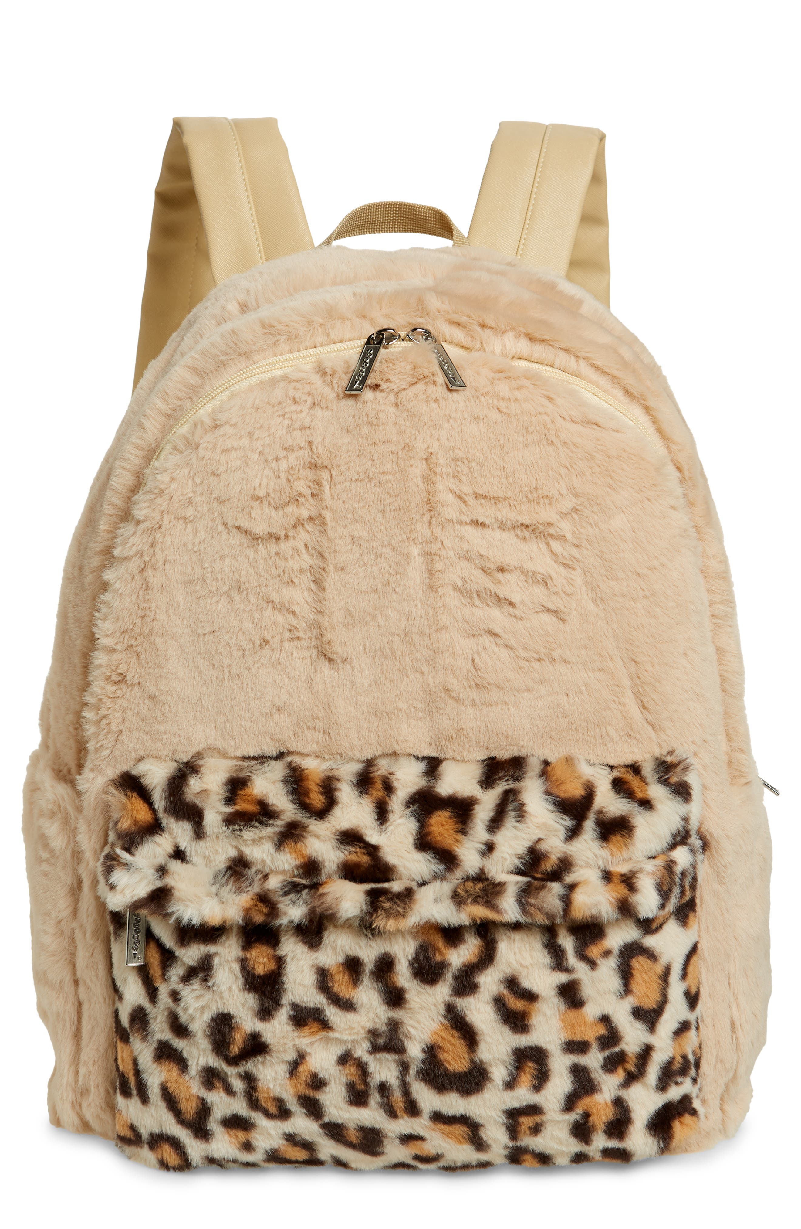 faux fur backpack