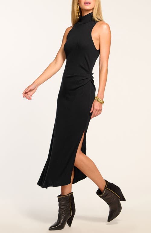 Ramy Brook Ximena Rib Maxi Dress in Black 