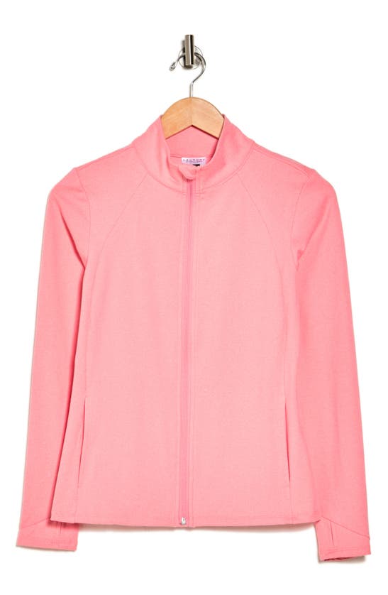 Shop Laundry By Shelli Segal Active Full-zip Jacket In Coral