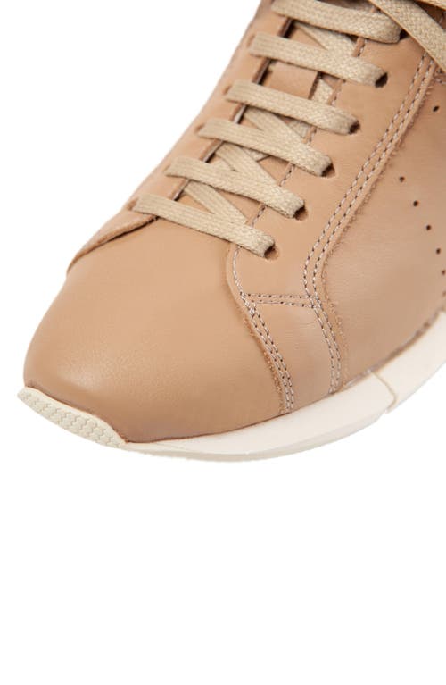 Shop Paloma Barceló Paloma Barcelo Alenzon Wedge Sneaker In Pastelbrown/nocciola