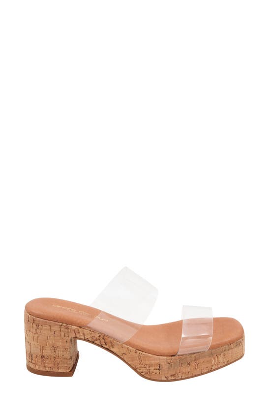 Andre Assous Cairo Womens Padded Insole Block Heel In Clear