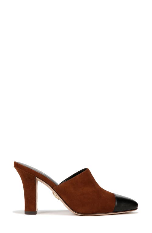 Veronica Beard Carlotta Cap Toe Mule In Black/cedar