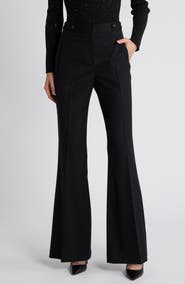 BOSS Talia Wool Blend Flare Pants