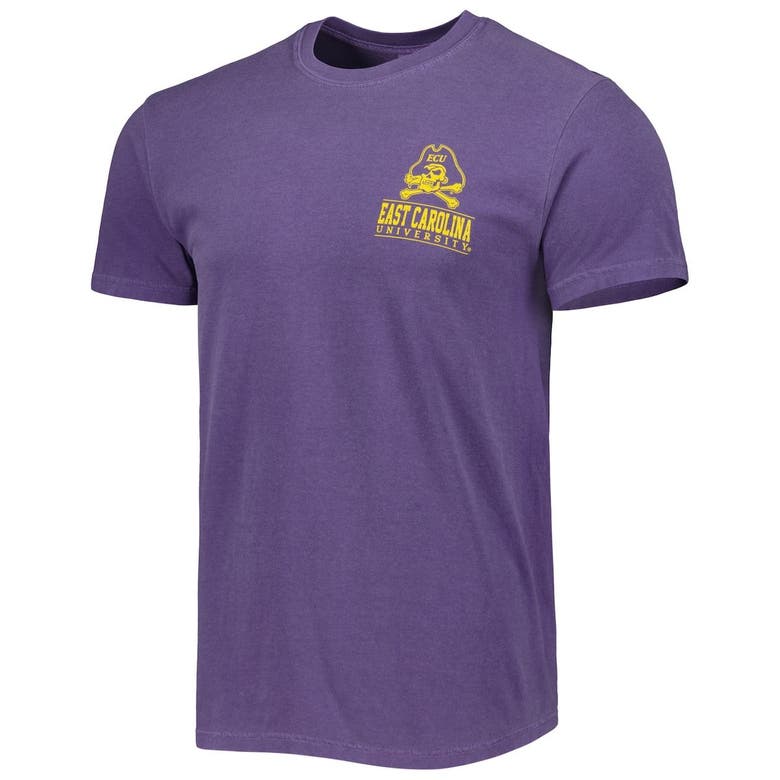 Shop Image One Purple Ecu Pirates Logo Campus Icon T-shirt