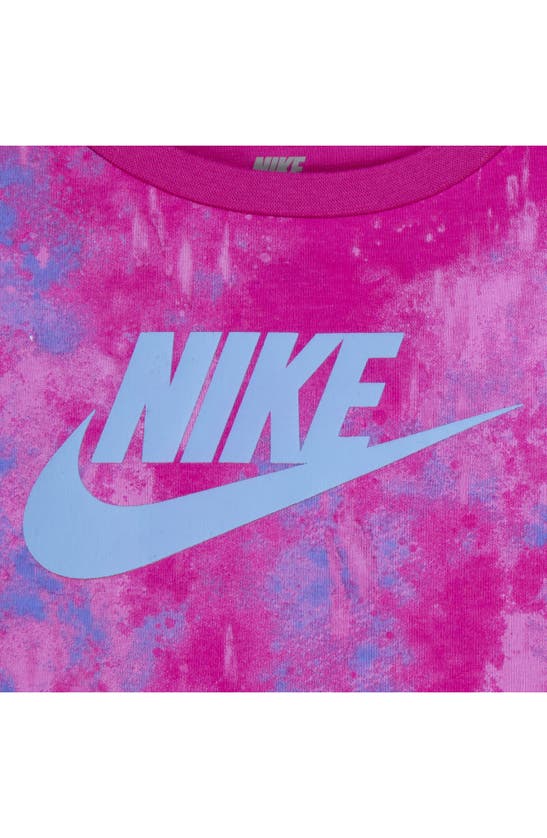 Shop Nike Boxy Graphic T-shirt & Bike Shorts Set In Aquarius Blue