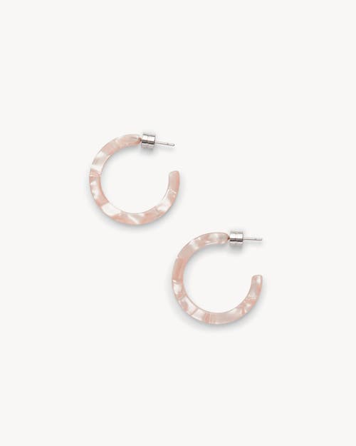 Machete Mini Hoops In Peach Shell