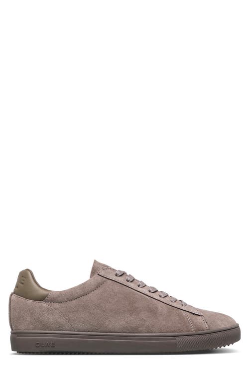 Shop Clae Bradley Leather Sneaker In Fallen Rock Suede