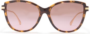 Nanette - Designer Cat Eye Glasses in Tortoise Brown
