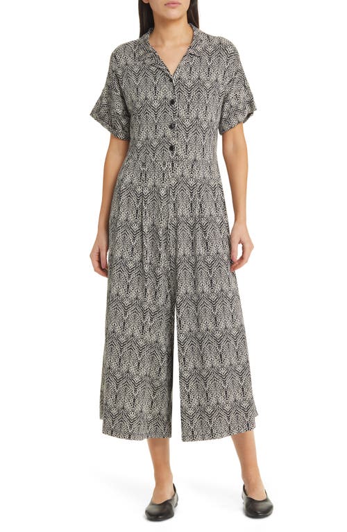 Masai Copenhagen Nydia Abstract Print Jumpsuit Black at Nordstrom,