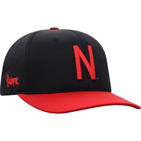 Men's New Era White/Scarlet Nebraska Huskers Basic Low Profile 59FIFTY Fitted Hat