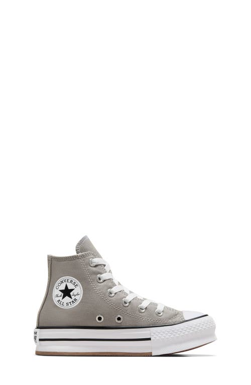 Shop Converse Kids' Chuck Taylor® All Star® Eva Lift High Top Platform Sneaker In Totally Neutral/white/black