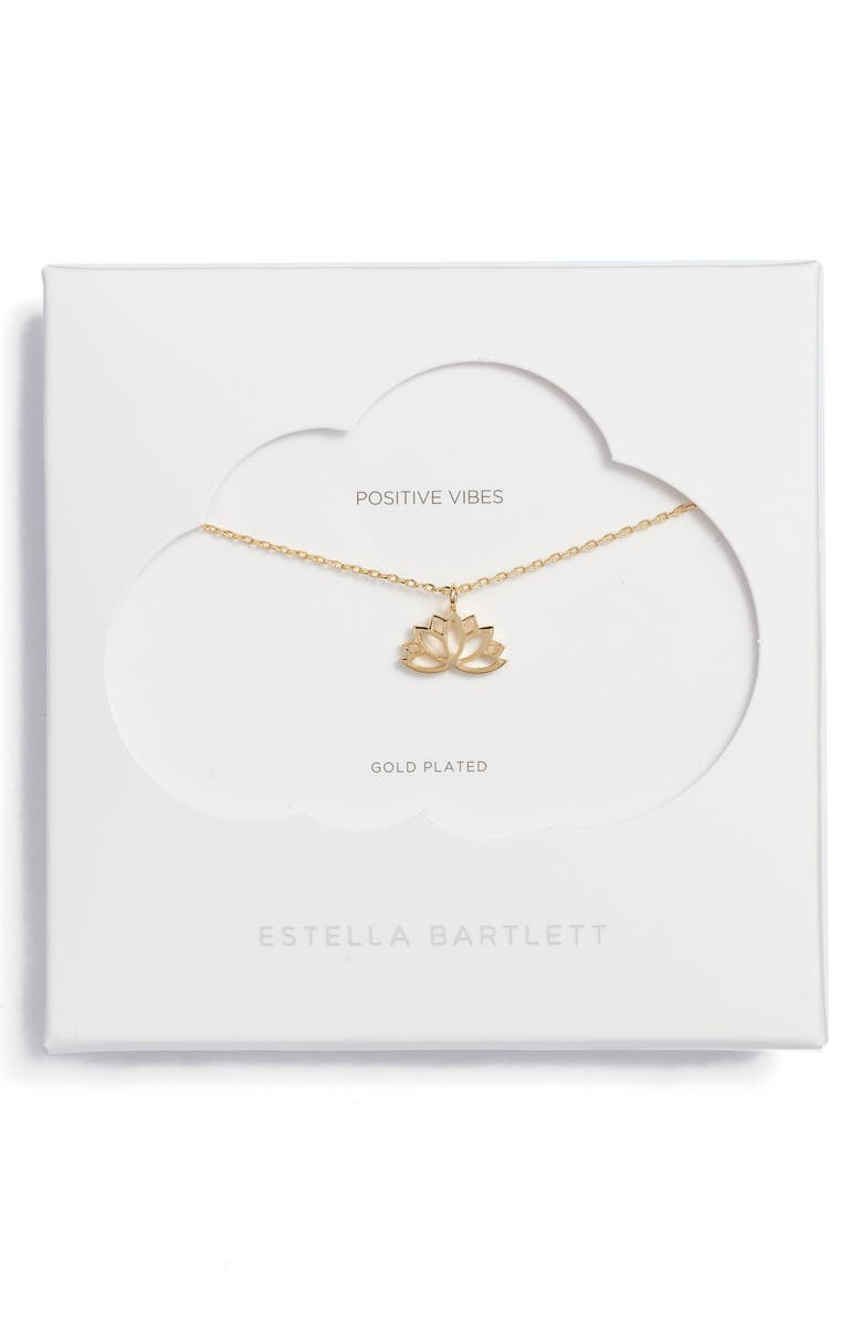 Estella Bartlett Lotus Leaf Pendant Necklace | Nordstrom