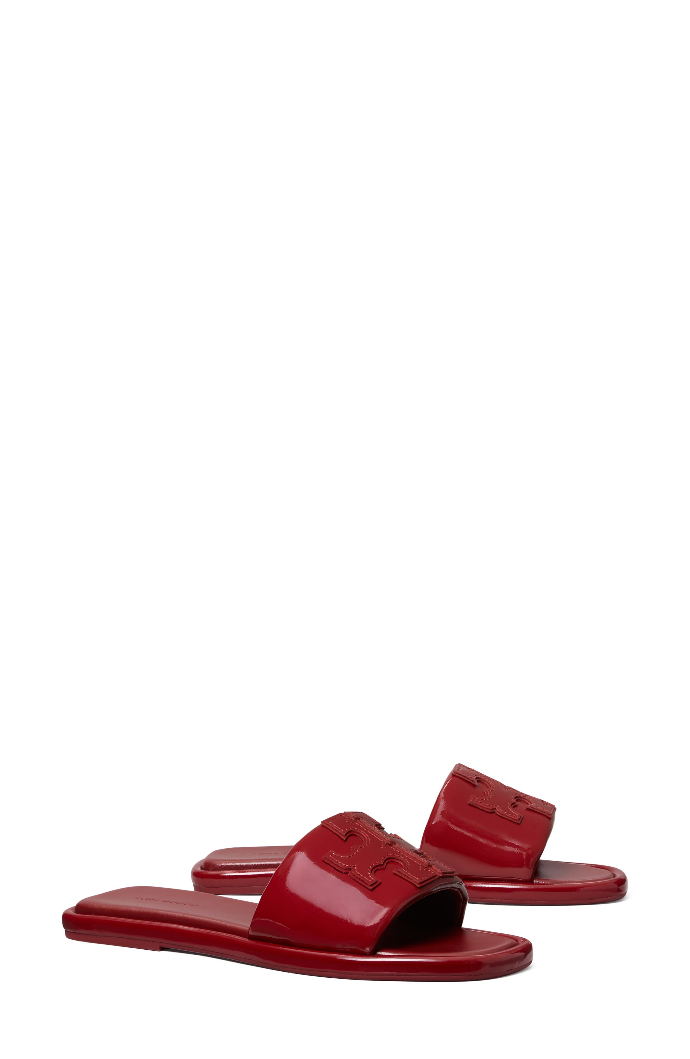 red tory burch slippers