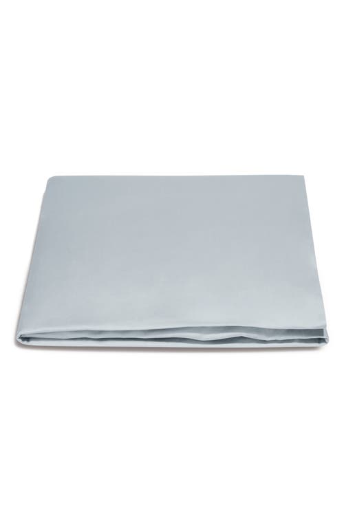 Matouk Talita 615 Thread Count Cotton Sateen Fitted Sheet in Pool at Nordstrom