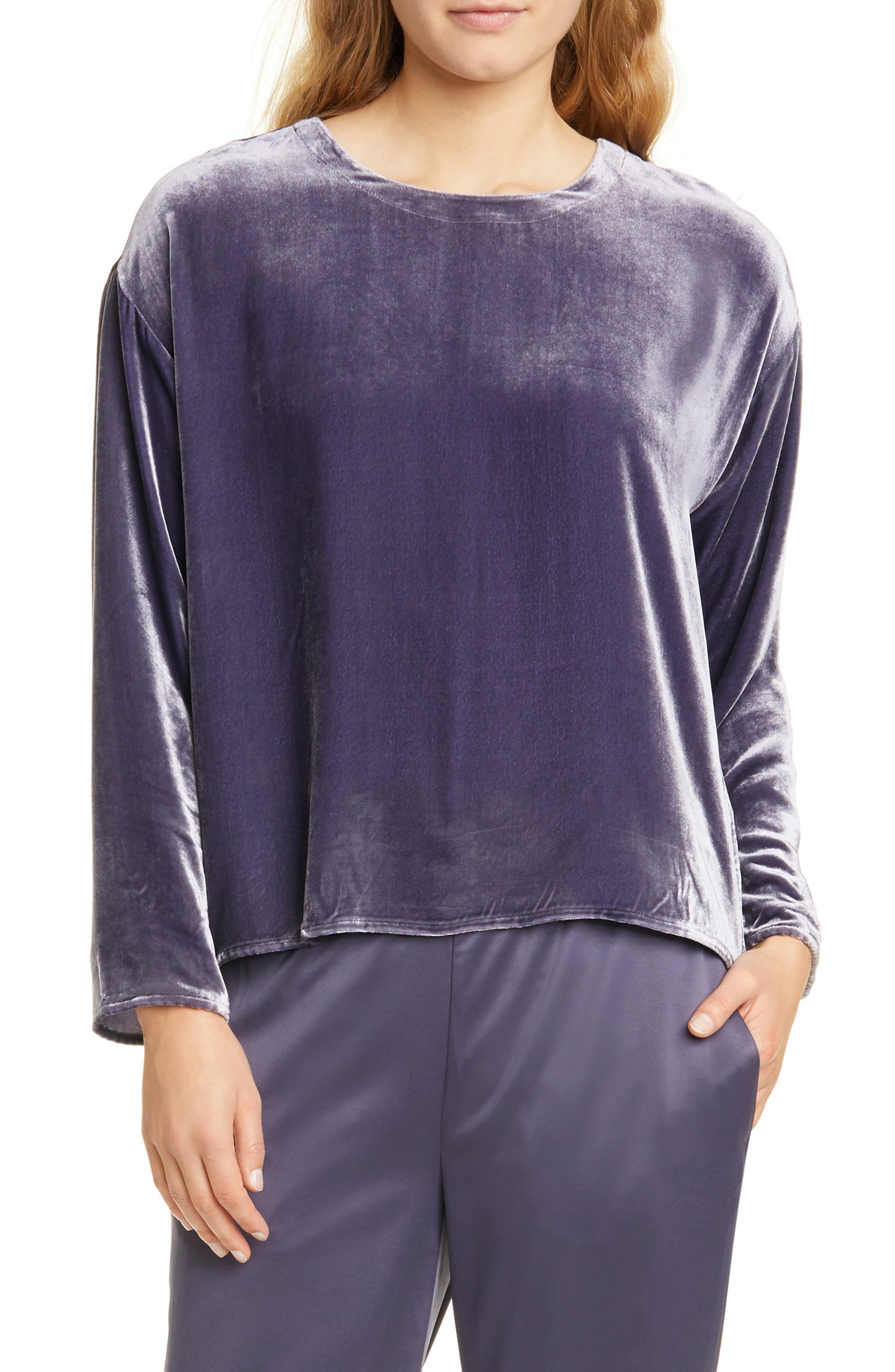 eileen fisher velvet top