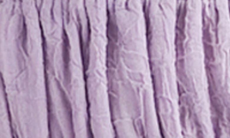 Shop Lush Frill Sleeve Button Front Blouse In Lilac