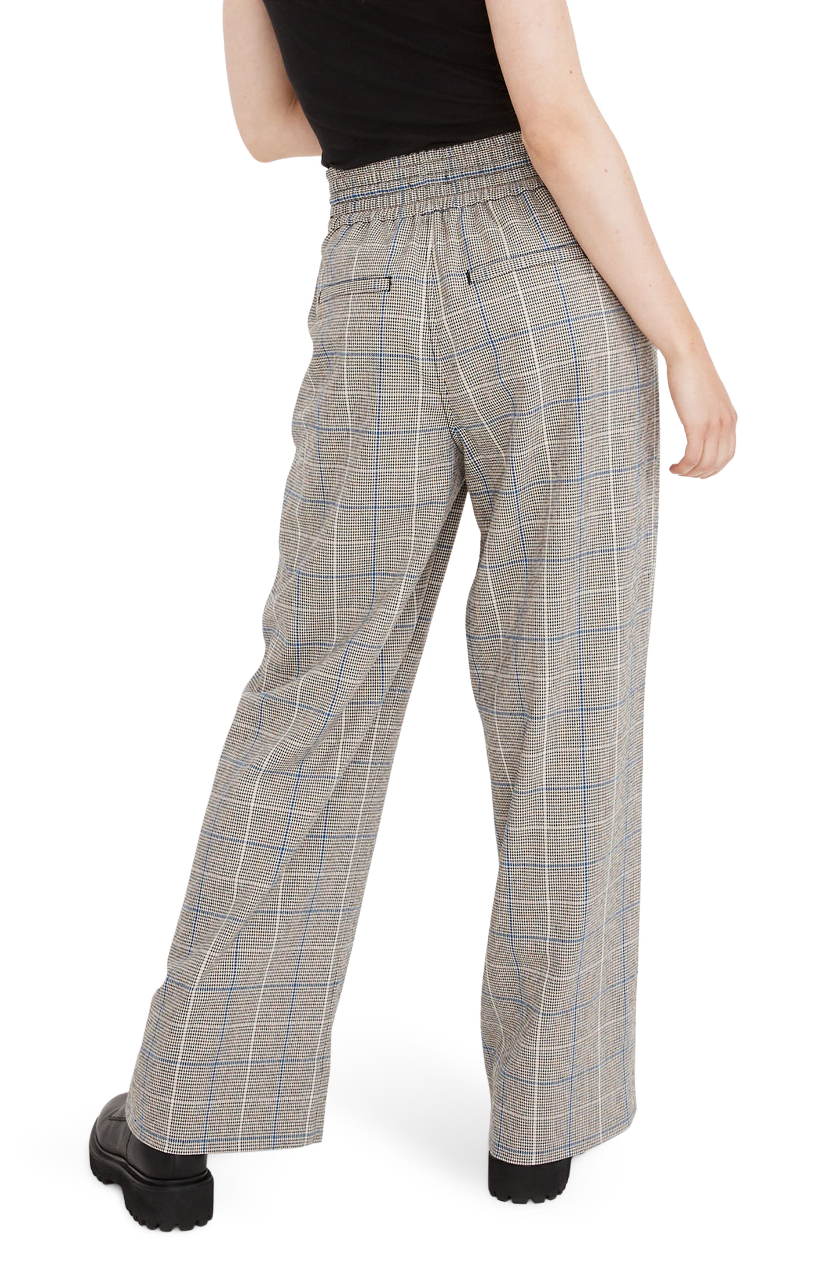Madewell Carley Plaid Wide Leg Pants Nordstrom