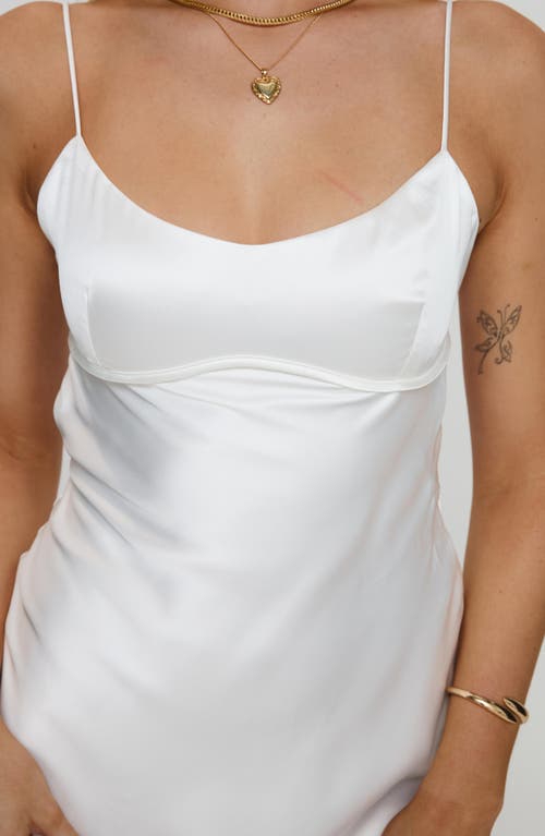 PRINCESS POLLY PRINCESS POLLY CLEMENCE SATIN MINI SLIPDRESS