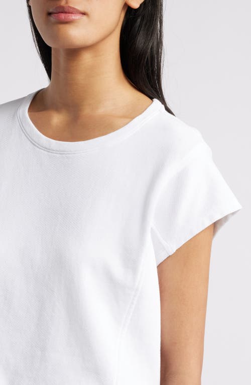 Shop Eileen Fisher Organic Cotton French Terry Top In White