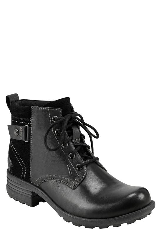 Earth Lace-up Pasha Boot In Black