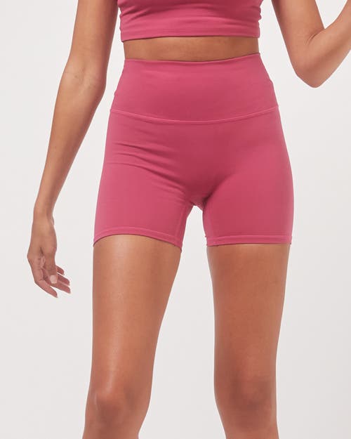 Rebody Active Hybrid Short High Waist 4" In Fuschia