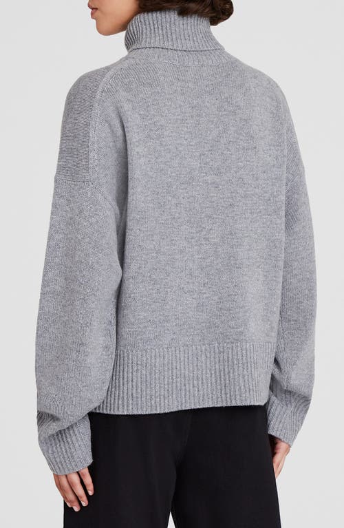 Shop Club Monaco Cashmere Turtleneck Sweater In Medium Heather Grey