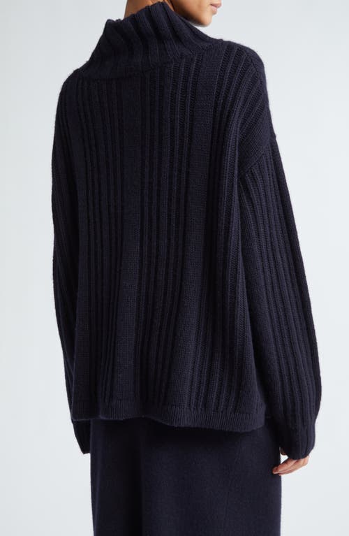 Shop Max Mara Vitalba Oversize Wool & Cashmere Funnel Neck Sweater In Ultramarine