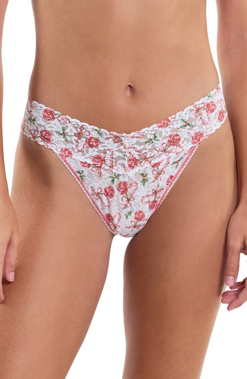 Hanky Panky Print Original Rise Thong in Something Sweet 