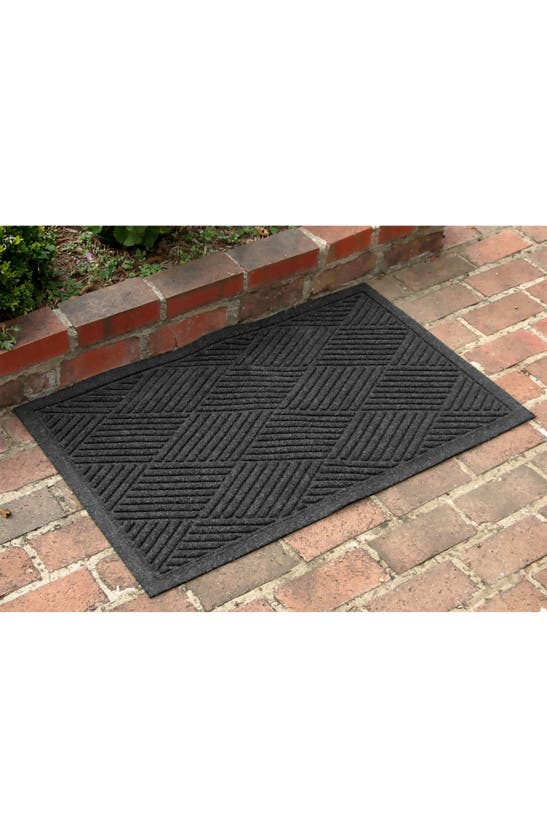 Bungalow Flooring Waterhog Diamonds Floor Mat In Charcoal