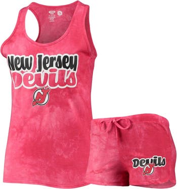Concepts Sport Women's Heather Red, Black New Jersey Devils Meter Muscle  Tank Top and Pants Sleep Set