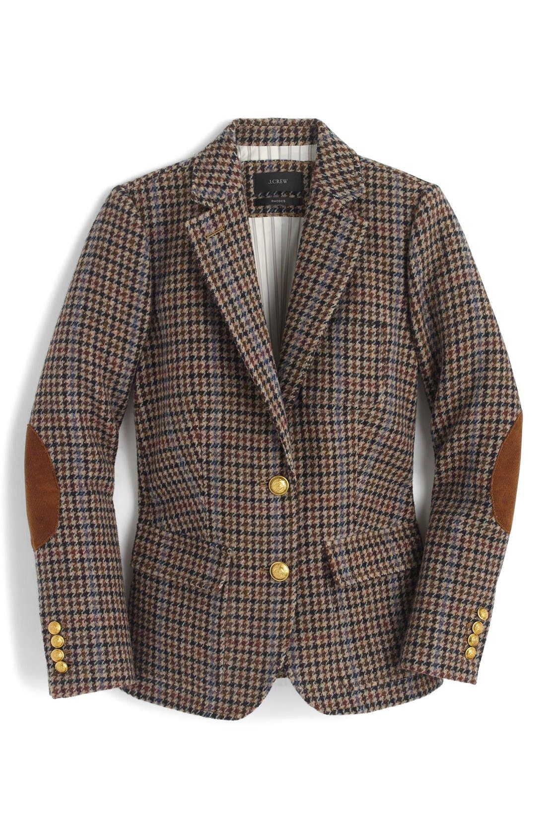 J.Crew Rhodes Houndstooth Wool Blazer (Petite) Nordstrom